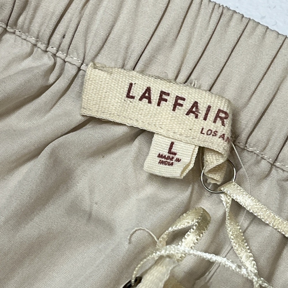 Laffaire Skirt Tan Maxi Bold Floral Embroidered Pull On Size L Artisanal Artsy - Picture 8 of 13